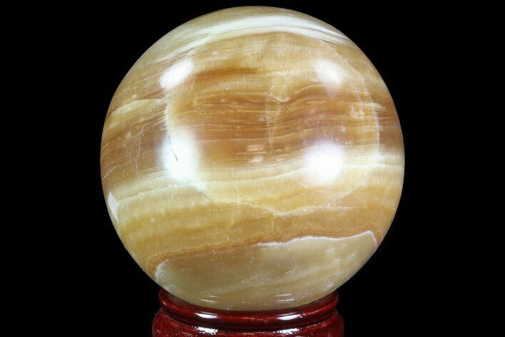 Polished, Brown Calcite Sphere - Madagascar #81901